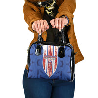 Paraguay Football Shoulder Handbag Trophy Grunge Stripes