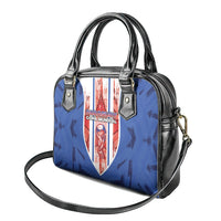 Paraguay Football Shoulder Handbag Trophy Grunge Stripes