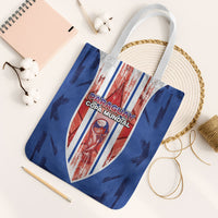 Paraguay Football Tote Bag Trophy Grunge Stripes