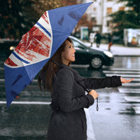 Paraguay Football Umbrella Trophy Grunge Stripes