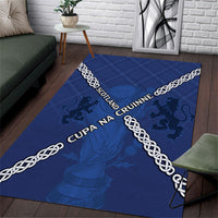 Scotland Football Area Rug Saltire Celtic Knot Lion Rampant