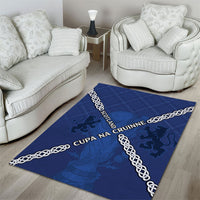 Scotland Football Area Rug Saltire Celtic Knot Lion Rampant