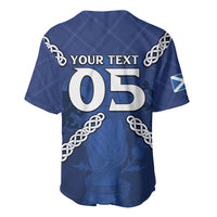 Custom Scotland Football Baseball Jersey Saltire Celtic Knot Lion Rampant