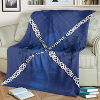 Scotland Football Blanket Saltire Celtic Knot Lion Rampant