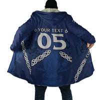 Custom Scotland Football Cloak Saltire Celtic Knot Lion Rampant