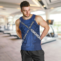 Custom Scotland Football Men Tank Top Saltire Celtic Knot Lion Rampant