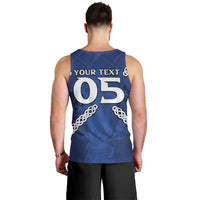 Custom Scotland Football Men Tank Top Saltire Celtic Knot Lion Rampant