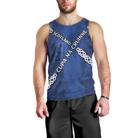 Custom Scotland Football Men Tank Top Saltire Celtic Knot Lion Rampant