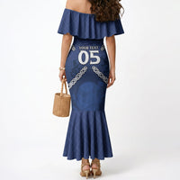 Custom Scotland Football Mermaid Dress Saltire Celtic Knot Lion Rampant