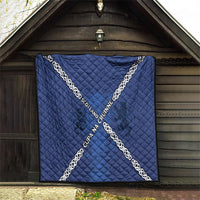Scotland Football Quilt Saltire Celtic Knot Lion Rampant