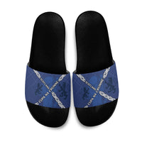 Scotland Football Slide Sandals Saltire Celtic Knot Lion Rampant