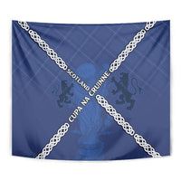 Scotland Football Tapestry Saltire Celtic Knot Lion Rampant