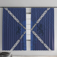 Scotland Football Window Curtain Saltire Celtic Knot Lion Rampant