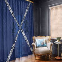 Scotland Football Window Curtain Saltire Celtic Knot Lion Rampant
