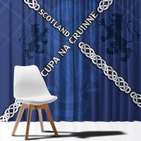 Scotland Football Window Curtain Saltire Celtic Knot Lion Rampant