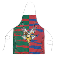 Mexico And Korean Football Apron Split Flag Golden Trophy Grunge