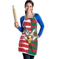 USA And Mexico Football Apron Split Flag Golden Trophy Grunge