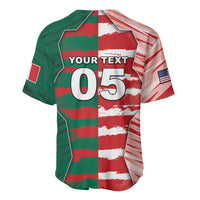 Custom USA And Mexico Football Baseball Jersey Split Flag Golden Trophy Grunge