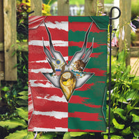 USA And Mexico Football Garden Flag Split Flag Golden Trophy Grunge