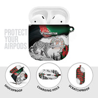 Afghanistan AirPods Case Snow Leopard With Flag Ripped Style