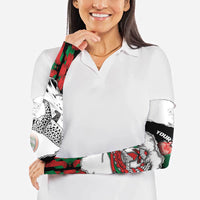 Personalized Afghanistan Arm Sleeves Snow Leopard With Flag Ripped Style