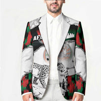 Personalized Afghanistan Blazer Snow Leopard With Flag Ripped Style