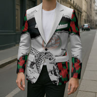 Personalized Afghanistan Blazer Snow Leopard With Flag Ripped Style