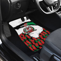 Personalized Afghanistan Car Mats Snow Leopard With Flag Ripped Style