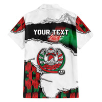 Personalized Afghanistan Hawaiian Shirt Snow Leopard With Flag Ripped Style