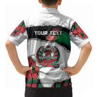 Personalized Afghanistan Hawaiian Shirt Snow Leopard With Flag Ripped Style
