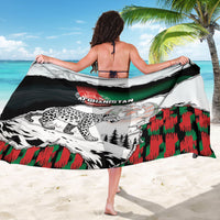 Afghanistan Sarong Snow Leopard With Flag Ripped Style