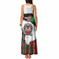 Personalized Afghanistan Tank Maxi Dress Snow Leopard With Flag Ripped Style