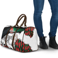 Afghanistan Travel Bag Snow Leopard With Flag Ripped Style