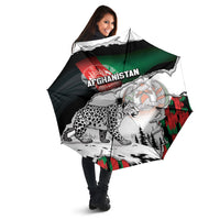 Afghanistan Umbrella Snow Leopard With Flag Ripped Style
