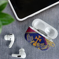 Armenia AirPods Case Golden Eagle And Lion Khachkar