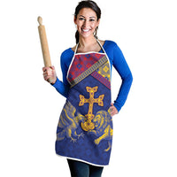 Armenia Apron Golden Eagle And Lion Khachkar