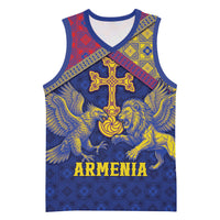 Personalized Armenia Basketball Jersey Golden Eagle And Lion Khachkar