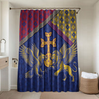 Armenia Bathroom Set Golden Eagle And Lion Khachkar