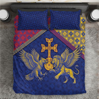 Armenia Bedding Set Golden Eagle And Lion Khachkar