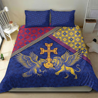 Armenia Bedding Set Golden Eagle And Lion Khachkar