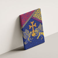 Armenia Canvas Wall Art Golden Eagle And Lion Khachkar