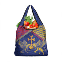 Armenia Grocery Bag Golden Eagle And Lion Khachkar