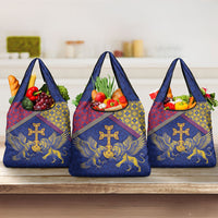 Armenia Grocery Bag Golden Eagle And Lion Khachkar