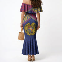 Armenia Mermaid Dress Golden Eagle And Lion Khachkar