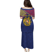 Personalized Armenia Puletasi Golden Eagle And Lion Khachkar
