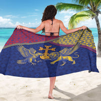 Armenia Sarong Golden Eagle And Lion Khachkar