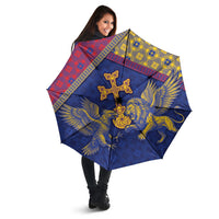 Armenia Umbrella Golden Eagle And Lion Khachkar