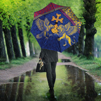 Armenia Umbrella Golden Eagle And Lion Khachkar