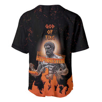 Ancient Greek Hephaestus Baseball Jersey God Of Fire - Wonder Print Shop