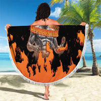 Ancient Greek Hephaestus Beach Blanket God Of Fire - Wonder Print Shop